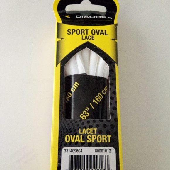 New Diadora Sport Oval White Shoe Laces 63" 160 cm - Picture 1 of 7